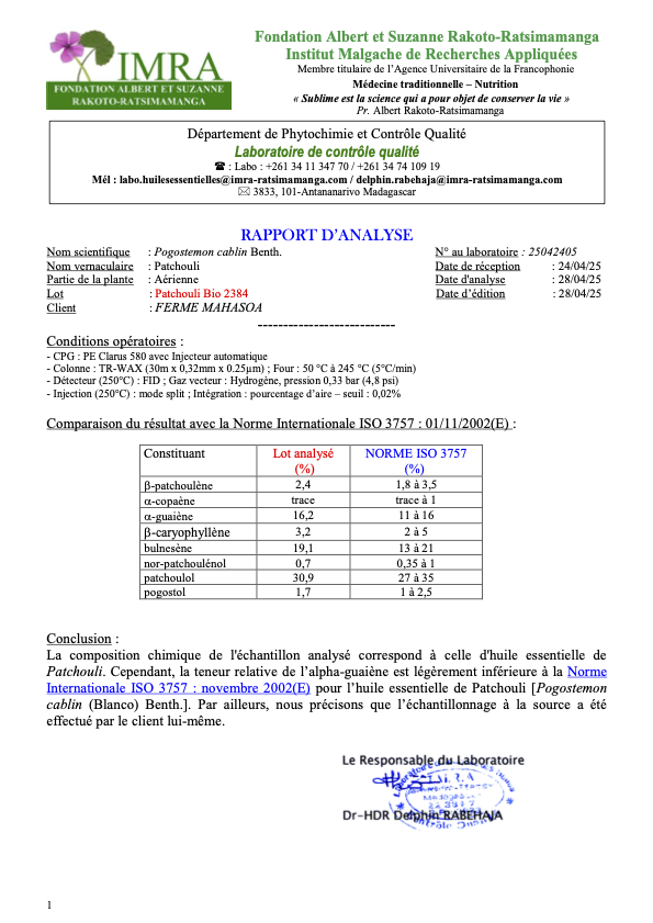 Patchouli Bio Huile essentielle – Image 5