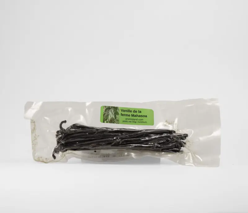 Gousses de vanille Bourbon bio de Madagascar attachées en fagot