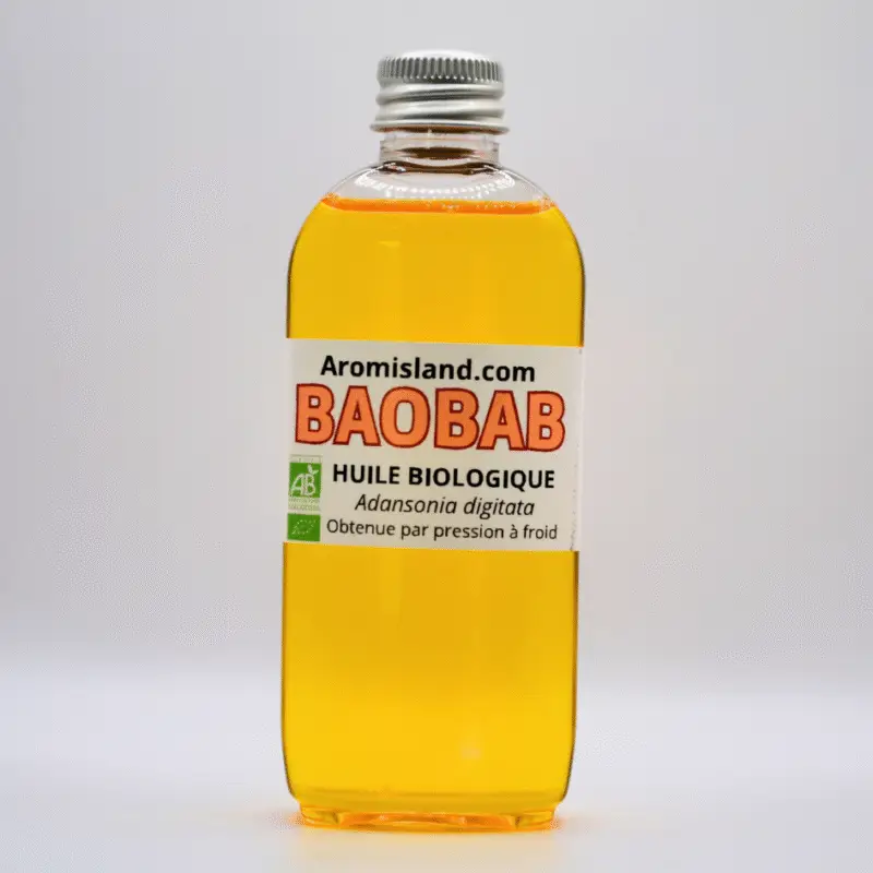 Flacon d’huile de baobab bio