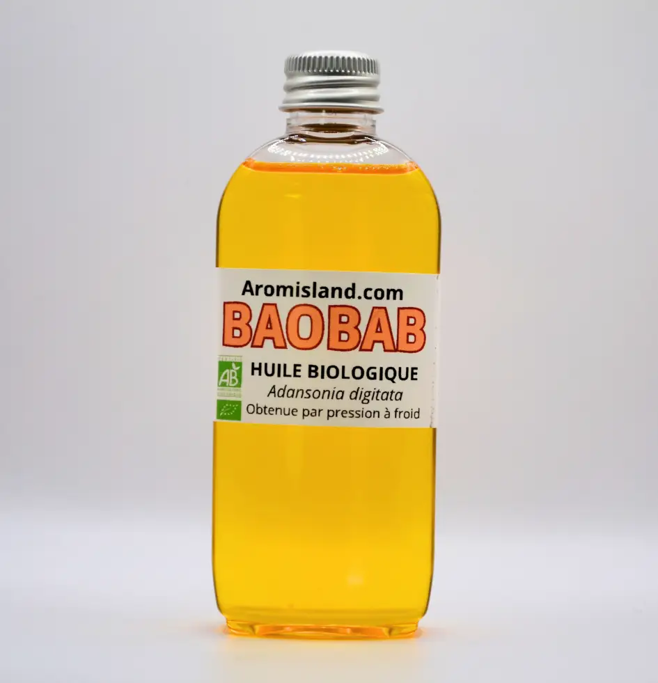 Flacon d’huile de baobab bio