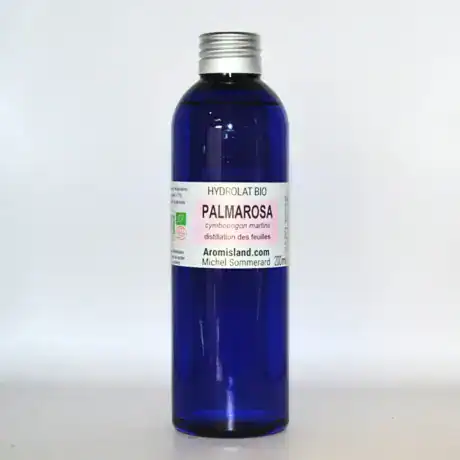 Eau florale de palmarosa bio Madagascar flacon