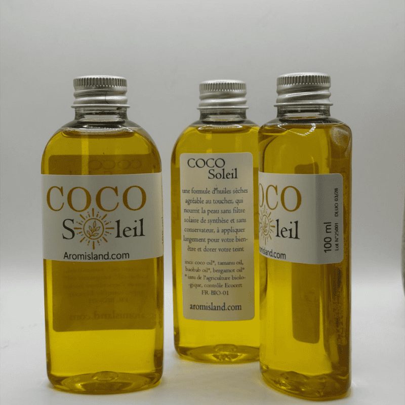 Coco Soleil – Huile Sèche Bio Corps & Soleil
